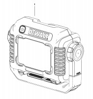 DeWalt DCL077 Worklight TYPE H1 Spare Parts